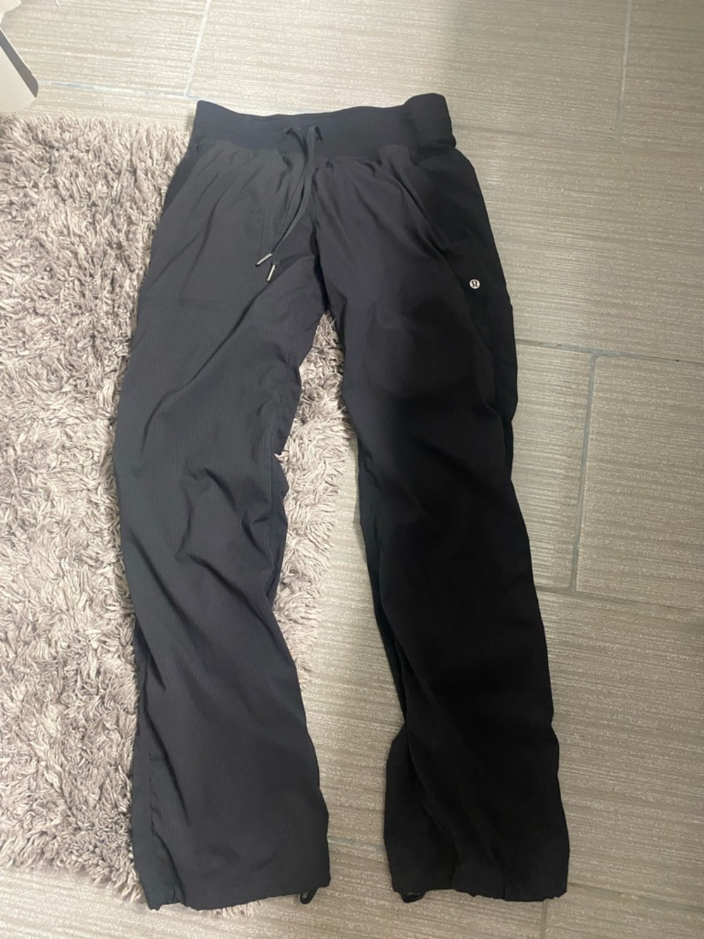 lululemon athletica women’s Black studio Drawstring Pants